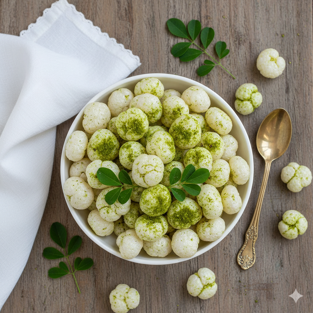 Moringa cheesy makhana